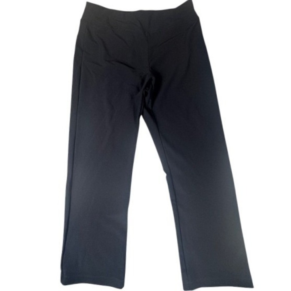Boston Proper Pants Womens Large Black Straight Leg High Rise Stretch Pull On